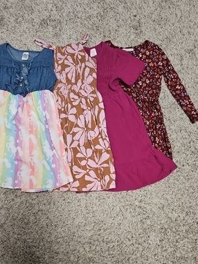 EUC Lot Of 4 Girls' Dresses
